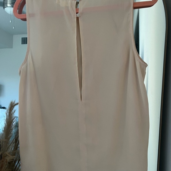 Silence + Noise Sleeveless Blouse With Cut Outs Cream  Size M - Picture 5 of 6